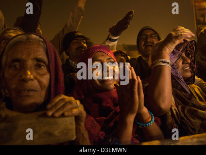 Pilgrims At Maha Kumbh Mela, Allahabad, India Stock Photo