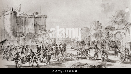 The Storming of The Bastille, Paris, France, 14th July, 1789.
