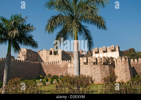 Golkonda Fort ruined city capital of ancient Kingdom of Golkonda 1518–1687 Hyderabad India Andhra Pradesh Stock Photo