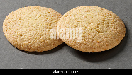 Two Orange & Lemon zest biscuits Stock Photo
