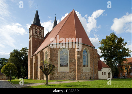 Baruth / Mark, Germany, Church of St. Sebastian at the Walter Rathenau-Platz Stock Photo