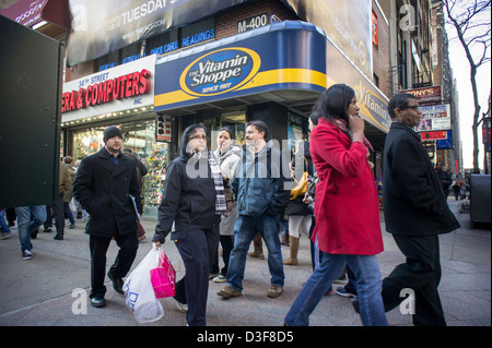 A Vitamin Shoppe store in Midtown Manhattan in New York on Thursday, February 14, 2013. (© Richard B. Levine) Stock Photo