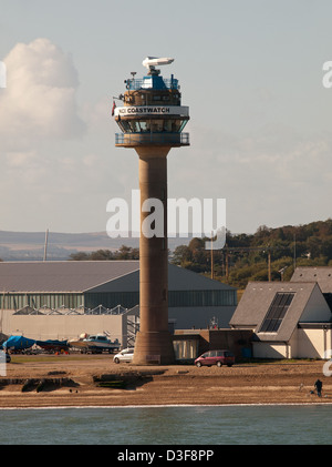 National Coastwatch Institution Tower Calshot Spit Hampshire England UK Stock Photo