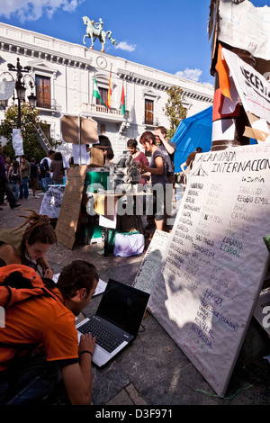 Spanish revolution 15-M movement Stock Photo