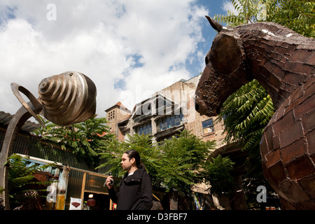 Berlin, Germany, visitors in the Kunsthaus Tacheles Stock Photo