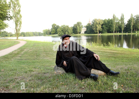 Woerlitz, Germany, Luther Starring Bernhard Naumann in Woerlitzer Park Stock Photo