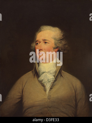 Alexander Hamilton, American, 1756 - 1843, c. 1792, oil on canvas Stock Photo