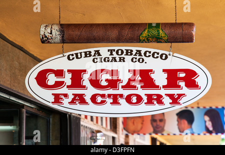 A Cigar Factory in Little Havana, Miami, USA Stock Photo