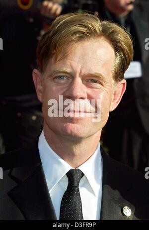 (dpa) - The US actor William H. Macy ('Jurassic Park III.', 'Magnolia', 'Benny & Joon') arrives at the Screen Actors Guild Awards in Los Angeles, California, 9 March 2003. Stock Photo