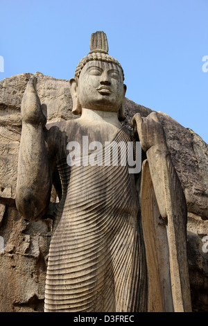 Avukana Standing Buddha Statue Stock Photo