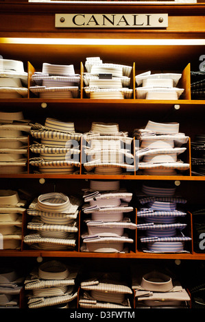 Interior of the upmarket mens retail in Brown Thomas store on Grafton Street, Dublin, Ireland. Stock Photo