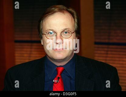 (dpa) - The picture shows a portrait of Frederick Kempe, chief editor and co-publisher of 'The Wall Street Journal Europe' during a talkshow in Berlin, 23 February 2003. Stock Photo