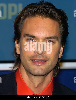 (dpa) - Swedish top model Marcus Schenkenberg pictured during the Bambi awards show in Hamburg, 27 November 2003. Stock Photo