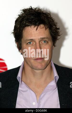 (dpa) - British actor Hugh Grant presents his latest film 'Love Actually' at a press conference in Munich, Germany, 14 November 2003. Stock Photo