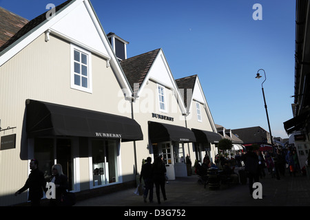 Bicester Village shopping village designer outlets Stock Photo