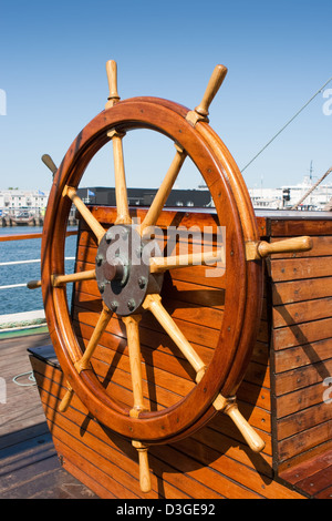 Wooden helm Stock Photo