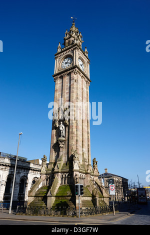 the albert memorial clock Belfast Northern Ireland uk Stock Photo