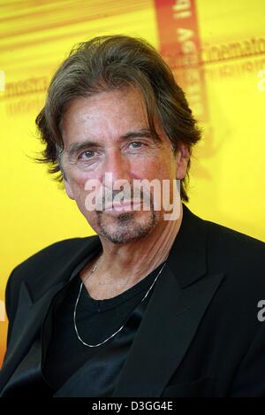 (dpa) - US actor Al Pacino pictured during a press conference for his film 'The Merchant of Venice', which runs out of competition at the 61st Venice Film Festival, Italy, 4 September 2004. Stock Photo