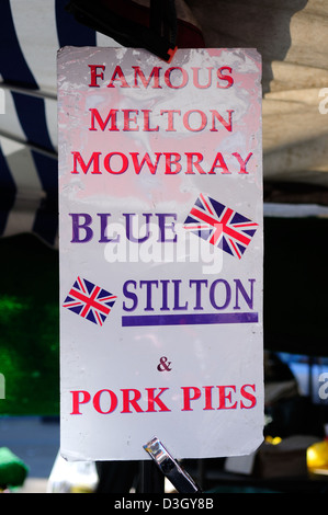 Melton Mowbray ,England's 3rd Oldest Market Said To Be 1000's Years Old. Stock Photo