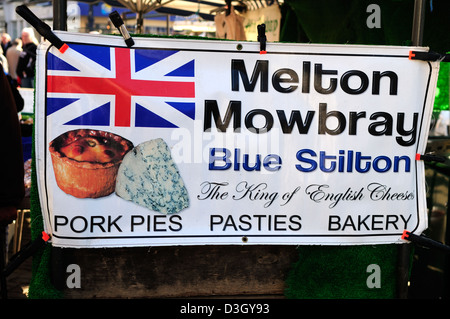 Melton Mowbray ,England's 3rd Oldest Market Said To Be 1000's Years Old. Stock Photo