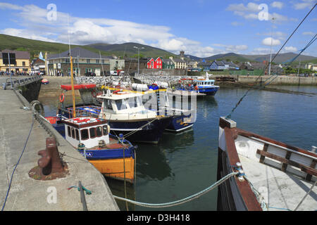 Fishing boats trawlers in Dingle harbour, The Dingle Peninsula, County Kerry, Republic of Ireland Stock Photo