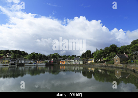 The traditional Irish fishing village of Union Hall on the Cork Coast, Republic of Ireland. Stock Photo