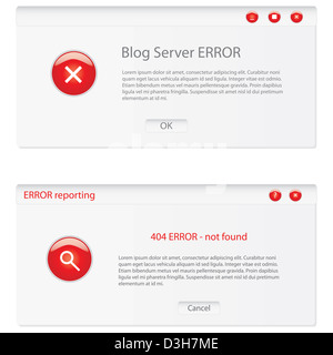 Error message computer window alert popup. System error sign. Window ...