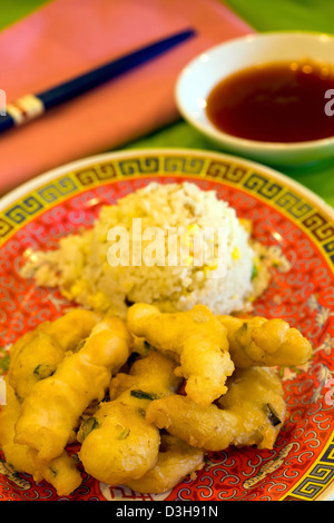 Ma Far Chicken Chinese food. Stock Photo