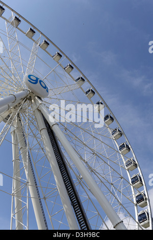 Gothenburg, Sweden, the Ferris wheel in the port Lilla Bommen Stock Photo