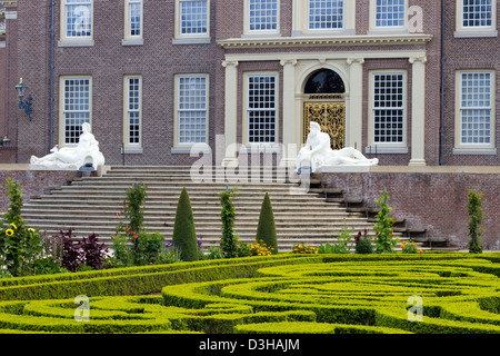 Garden and Het Loo Palace in Apeldoorn, The Netherlands Stock Photo