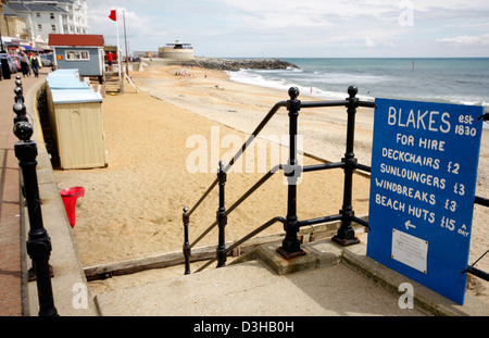 For hire on Ventnor beach on The Isle of Wight Stock Photo