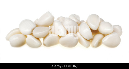 Pickled garlic ajo encurtido Stock Photo
