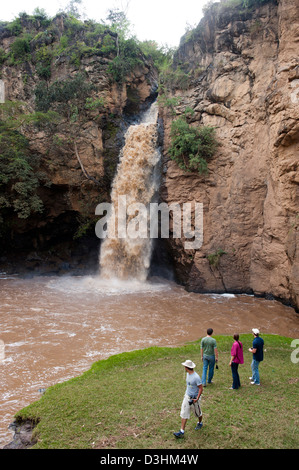 Makalia waterfall, Lake Nakuru National Park, Kenya Stock Photo