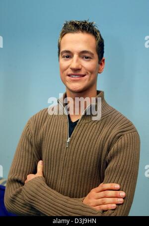 (dpa) - Sebastian Stahl, stepbrother of formula one pilots Michael and Ralf Schumacher, pictured in Cologne, Germany, 7 April 2004. Stahl is a driver in the German Tourenwagen race car series and now eyes a career as an actor in a soap opera. Stock Photo