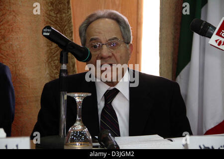 Feb. 19, 2013 - Cairo, Cairo, Egypt - Egyptians attend a press conference to discuss the grant Italian to protect the Egyptian city, on Feb. 20, 2013  (Credit Image: © Tarek Al-Gabas/APA Images/ZUMAPRESS.com) Stock Photo