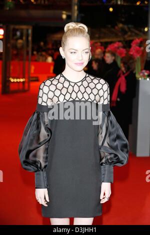 Feb. 15, 2013 - Berlin, Ca, Germany - EMMA STONE.The Croods premiere.63rd Berlin International Film Festival.Berlin, Germany.February 15, 2013.(Credit Image: © Roger Harvey/Globe Photos/ZUMAPRESS.com) Stock Photo