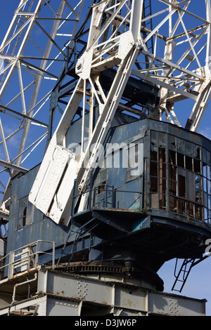 Derelict crane Stock Photo