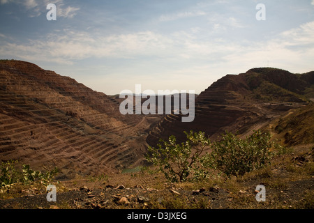 AK-1 open pit, Rio Tinto's Argyle Diamond mine, south of Kununnura, East Kimberley region, Western Australia Stock Photo