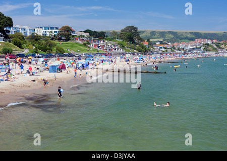 Summertime in Swanage. Stock Photo