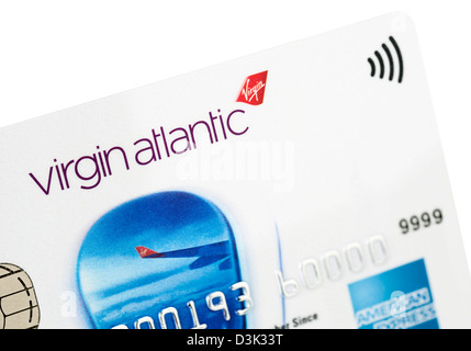 Virgin Atlantic Airwasy branded American Express credit card Stock Photo