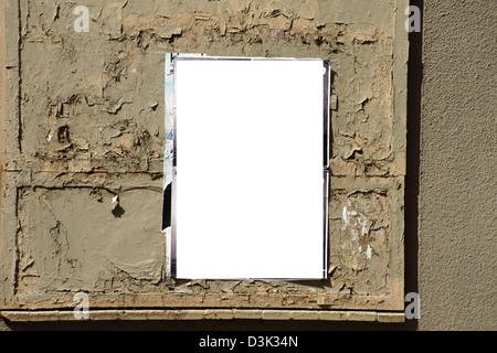 flaking off facade Stock Photo