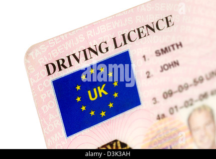 A UK Driving License Stock Photo