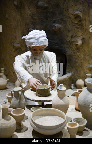 Exhibits on display at the Bahrain National Museum, Manama, Bahrain Stock Photo