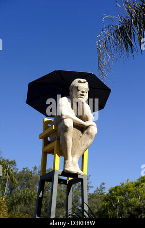 The Thinker sculpture in the Cedros Design District in Solana Beach Stock Photo