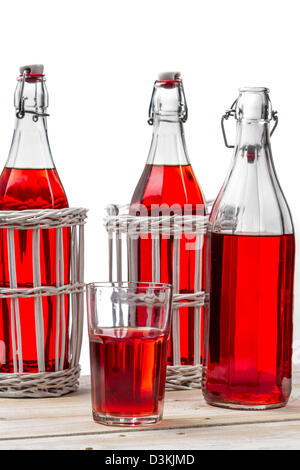 vintage bottles isolated on a white background Stock Photo - Alamy