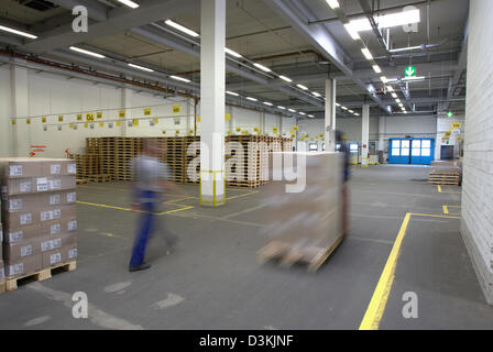 Berlin, Germany, in the shipping area of the Dock 100 Logistics GmbH Stock Photo