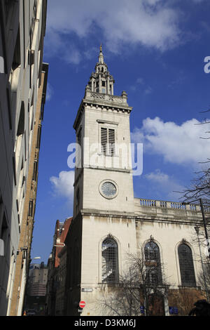 St Michael Paternoster Royal, mission for seafarers College Hill London UK GB Stock Photo