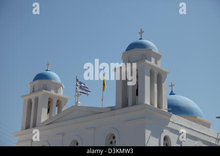 Detail of a church on Paros island in the Cylcades (Greece) Stock Photo