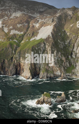 View of the Slieve League cliffs from Bunglas, County Donegal, Ireland. Stock Photo