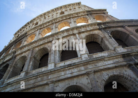 External wall of the Colosseum in Rome Stock Photo